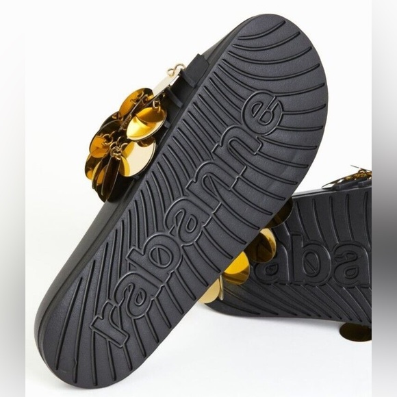Rabanne X H&M Gold Disc Slides 40/41 (9) - Picture 7 of 10